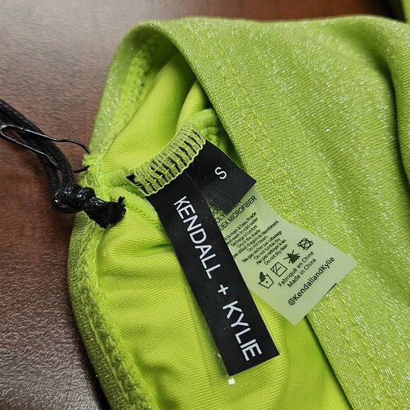Kendall + Kyle Womens Bikini Set NWT Neon Green - Picture 5 of 8